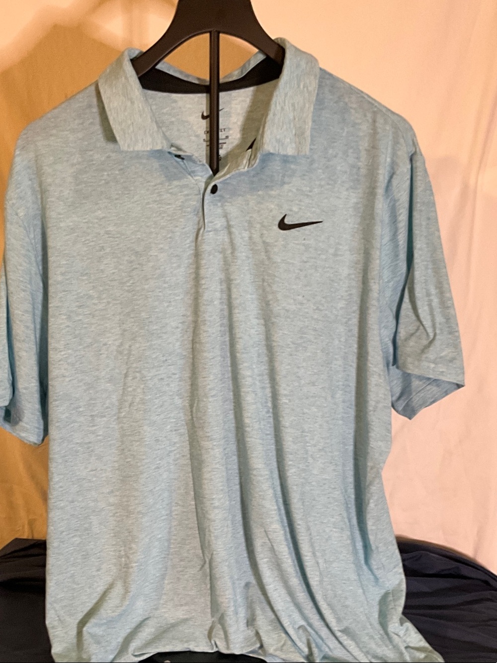 Nike Men’s Heather Light Blue Polo